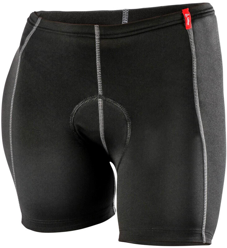 Löffler Elastische Fiets Ondershorts Dames, black