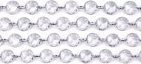 Merkloos / Sans marque Partydeco Sp. Z O. O. Kristal slinger transparant 1 meter