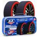 K & K Automotive Sneeuwsokken voor banden, Pro-serie voor ultieme grip sneeuwketting, alternatief tractieapparaat voor vrachtwagen, SUV, bestelwagen, auto, textiel, winternoodkit, auto-accessoire