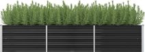 Maison Exclusive - Rehausseur de jardin, anthracite, 240 x 80 x 45 cm, acier galvanisé