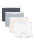 Hanes Boxershorts voor dames, middelgroot, stretch, katoen, ondergoed, 4 stuks, L (verschillende kleur)