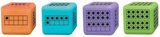 Learning Resources Ten Frame dobbelstenen - Set van 12