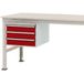 Manuflex ZB4616.3003 Behuizing onderbouw mobiel, gebruiksh. 300 mm met 3 lades. Voor tafel diepte 1000 mm