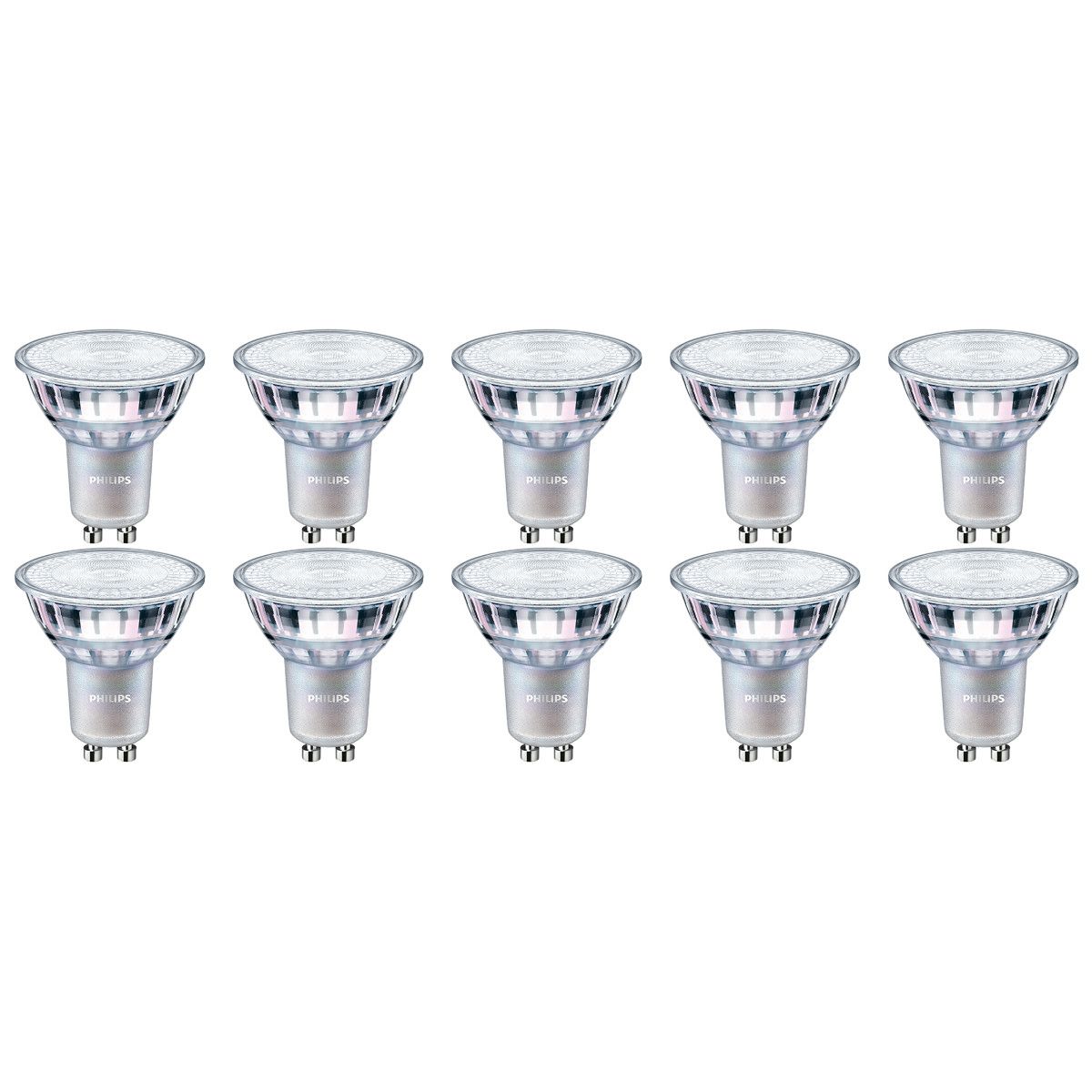 Philips MASTER LED Spot GU10 - 3W - Warm Wit (2200-2700K) - Dimbaar - 10 Pack