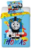 Thomas de Trein Peuter dekbedovertrek Messy Thomas - 100 x 135 cm - Katoen