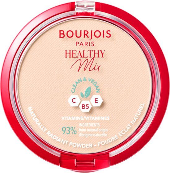 Bourjois Healthy Mix Clean & Vegan Compact Powder - 01 Ivory - 10g