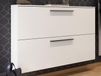 Meuble à chaussures UTANA 2 portes 140 cm blanc