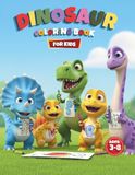 DINOSAUR COLORING BOOK FOR KIDS: Fun and Easy Thick-Lined Dinosaur Activity Pages for Toddlers and Preschoolers Ages 3-8