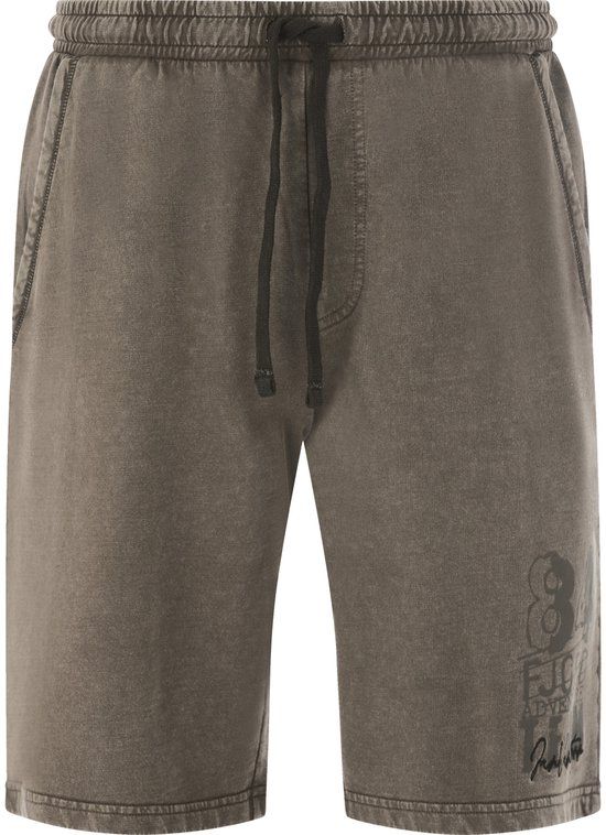 Jan Vanderstorm heren Sweatbermuda - 64/66 - bruin - Plus Size