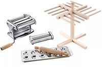 Imperia Titania Pasta. Cadeauset pastamachine met accessoires, 100% Made in Italy. Set bestaande uit verse pastamachine, raviolivorm, deegsnijder, pastadroger en deegroller.