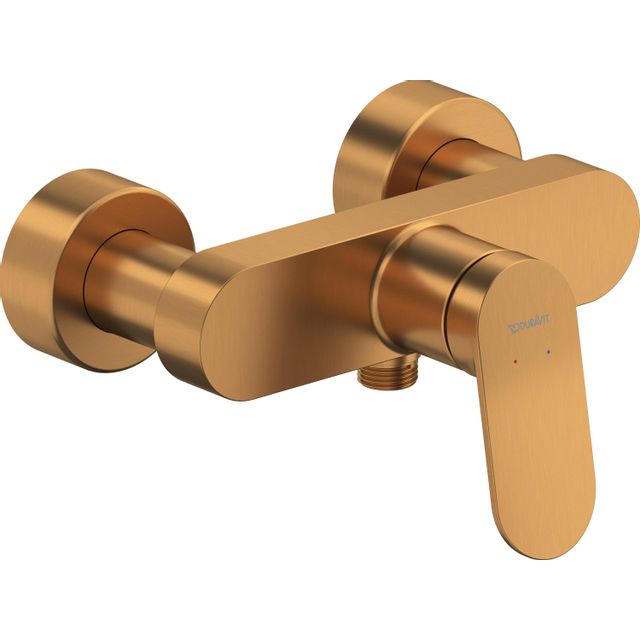 Duravit Wave Douchekraan - eengreeps - omstel - brons geborsteld