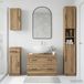 Maison Exclusive - Ensemble de meubles de salle de bain composé de 4 pièces, modèle UTRECHT, en chêne artisanal