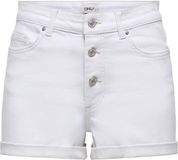 ONLY - ONLJESSIE MID VIS BUT SHORTS DNM - Meisjes - Bermuda shorts - Maat M - Wit Denim