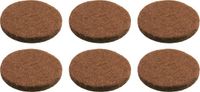 AMIG Anti-krasvilt - 20x - noir - 22 mm - rond - auto-adhésif - feutre de protection pour meubles
