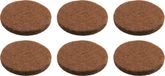 AMIG Anti-krasvilt - 20x - noir - 22 mm - rond - auto-adhésif - feutre de protection pour meubles
