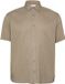 s.Oliver Chemise Manches Longues Coton Rayé Marron XXL