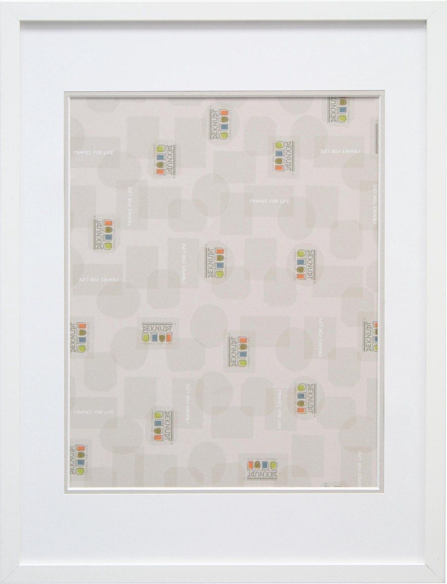 Deknudt Frames fotokader wit met passe-partout 15x20 cm