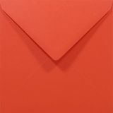 Netuno Gladde rode enveloppen 14x14 - vierkant - K4-140 - 140 x 140 mm - 50 stuks - NK natgelijmde - 80 gram - Rainbow