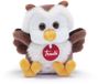 Trudi - Sweet Collection Knuffel Uil 9 cm - Handgemaakt in Italie - Zacht pluche - Knuffeldier voor jongens en meisjes - Grijs Beige