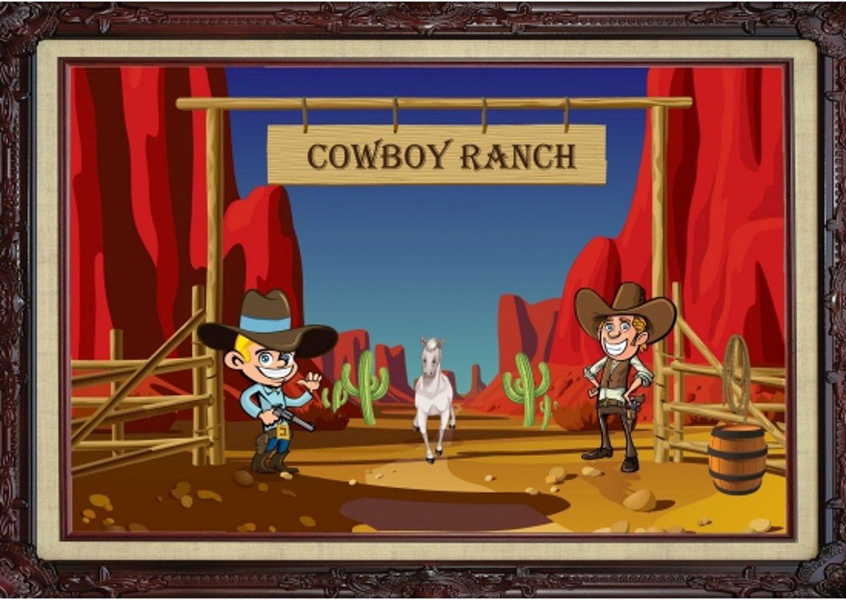Shoppartners Cowboy ranch poster 59 x 42 cm