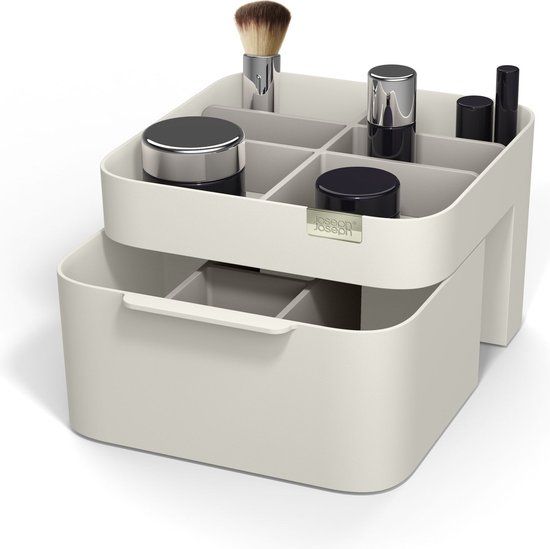 Joseph Joseph Viva Make-up Organizer met Lade - Kunststof - Beige