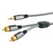 AINSTEIN câble adaptateur jack 3,5 mm/tulipe, 2,5 mètre, fiche jack > 2x fiches tulipe