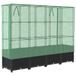 Jardinière surélevée avec cache-pot aspect rotin 160x40x138 cm