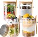 PromoHome Pots à flocons d'avoine de nuit 500ml Lot de 4