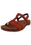 ART Sandalen met riem donkeroranje