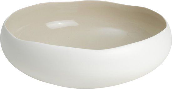Medard de Noblat Oslo Linen Stoneware Schaal 27 cm Wit/Linen