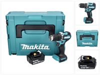 Makita DDF 487 F1J accuboormachine 18 V 40 Nm borstelloos + 1x oplaadbare accu 3.0 Ah + Makpac - zonder oplader