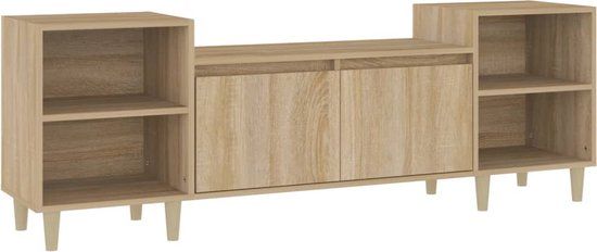 vidaXL Tv-meubel 160x35x55 cm Sonoma Eiken