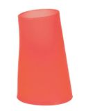 Spirella Tandenborstelhouder – Badkamer Beker en Tandenborstel Houder – Waterglas Badkamer – Frosty Red – 8 x 12,5 cm