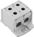 Weidmüller 2502900000 Borstklem 82,60 mm Schroeven Grijs 1 stuk(s) Single
