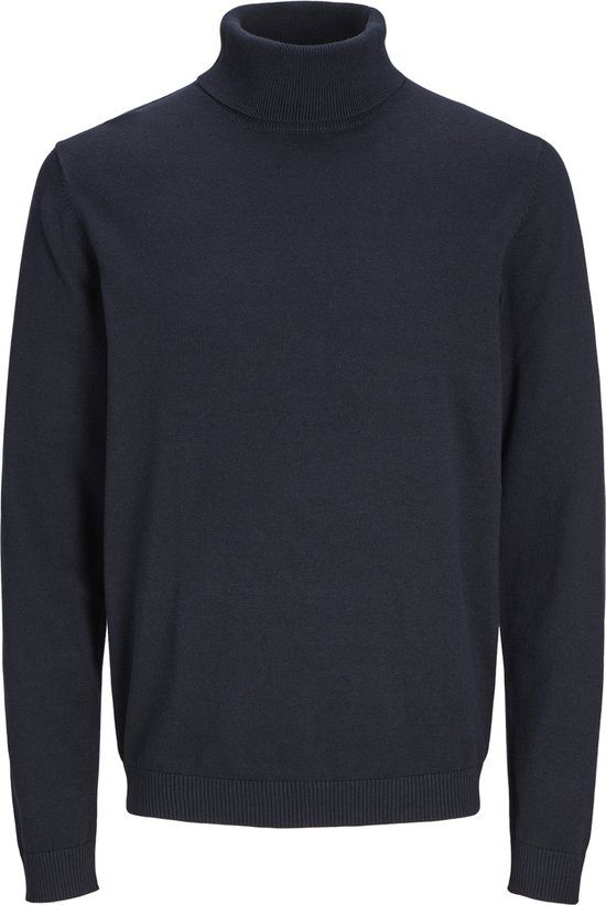 JACK & JONES ESSENTIALS Heren Gebreide Trui - JJEBASIC KNIT ROLL NECK NOOS - Blauw - XXL