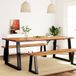 Maison Exclusive - Table à manger 200x90x75 cm bois d'acacia massif à bord vif