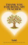Thank You for Being My Teacher