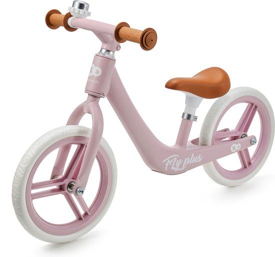 KinderKraft FLY PLUS Loopfiets - Powder Pink