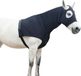 Merkloos Wan GmbH Paardenmasker - Halskap - Huidbescherming - Ademend Stretch Materiaal - Maat S - Zwart