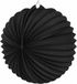 Merkloos Party lampion van papier - ronde vorm - zwart - dia 22 cm