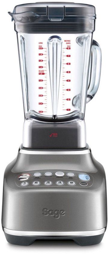 Sage The Q 2 l Blender voor op aanrecht 1220 W Zilver