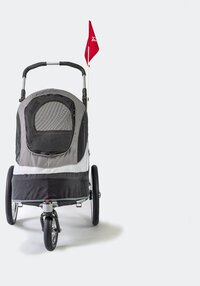 InnoPet Sporty Dog Trailer Deluxe - Black/Silver - 86x60x112cm