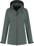 Kjelvik Outdoorjas Kyra Groen - Maat 40 - Dames - Maat 40 - Groen - Polyester - Lente/Zomer 2025 - Ademend - 4-seizoenen - Jas