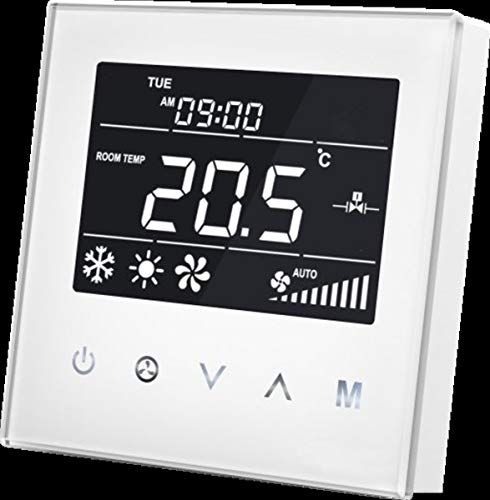 MCO Home MCOEMH8-FC4 Fan Coil thermostaat (4 leidingbuizen), 230 V, wit