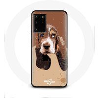 Maniacase Hoesje voor Samsung Galaxy S11 Plus Basset Hound hondengezicht