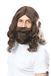 Bristol Novelty Hippieset, BW581, Jezuspruik en baard, bruin, eenheidsmaat