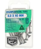 Deltafix - Spaanplaatschroef Torx 4.5x30mm RVS 50 stuks