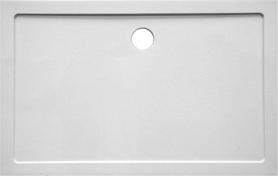 Nemo Go Helion douchebak kunststofcomposiet 1800x900x35mm rechthoek afvoer D90mm zonder potenstel wit