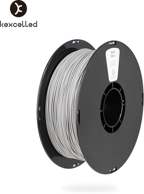 Kexcelled -PLA-1.75mm-grijs/gry-1000g*5=5000g 5kg -3d printing filament