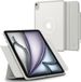 Spigen AirSkin Pro OneTap Hoes Geschikt voor iPad Air 13 (2024/2025) - Book Case met Standaard - Sleep/Wake Functie - Magnetisch Afneembare Cover - Grijs